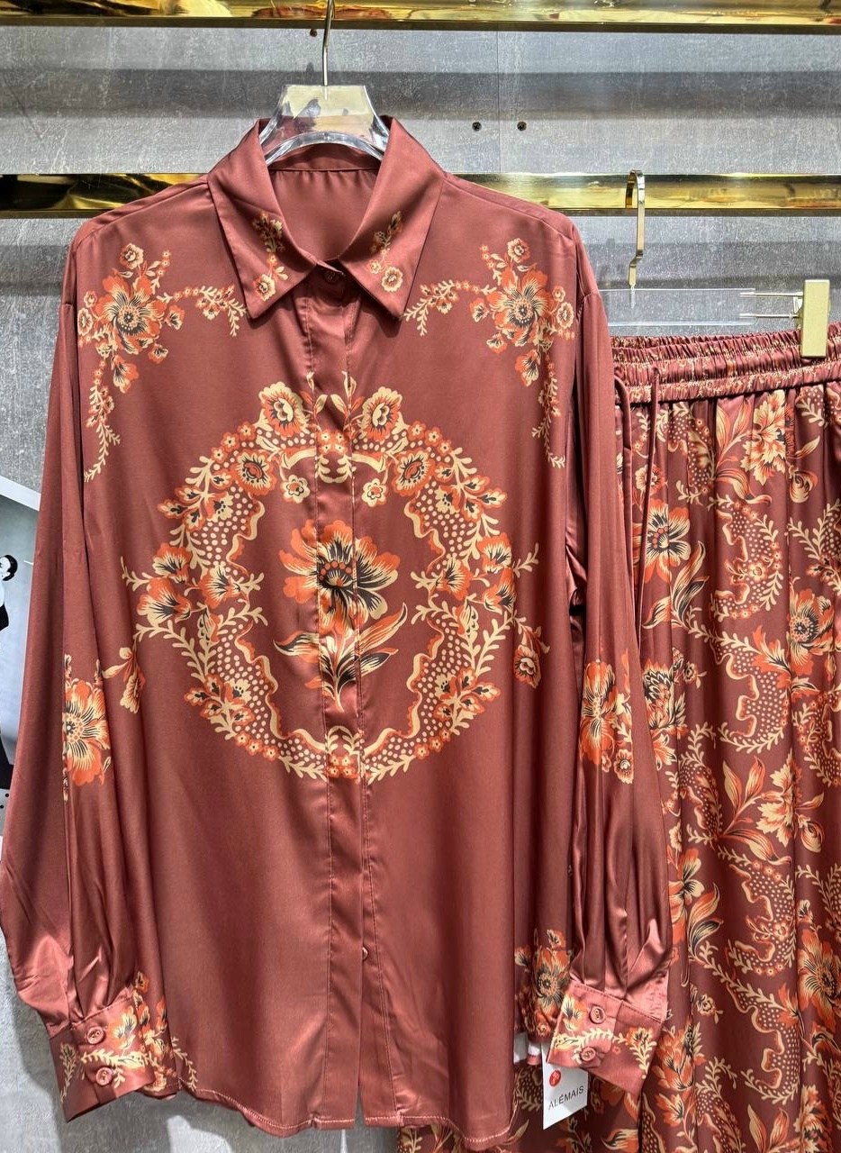 пижама шелковая с брюками,шелковая пижама миа миа,шелковые брючный комплект миа миа,костюм в пижамном стиле,mia-amore пижама комплект-тройка