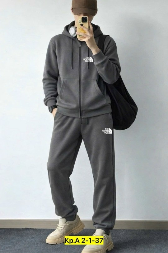 спортивный костюм the north face,комплект одежды the north face,мужские спортивные костюмы,пуловер с капюшоном the north face drew peak серый,мужские толстовки the north face