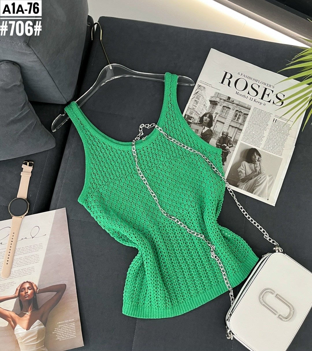 топ вязаный,топ спицами,майка женская,вязаная майка,майка спицами