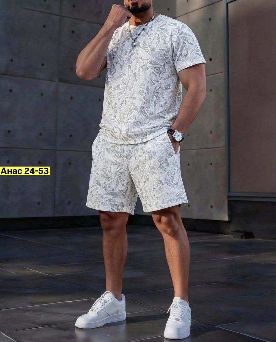 костюм спортивный с шортами мужской,мужская мода,мужские спортивные костюмы,костюм для мужчин,летний спортивный костюм мужской