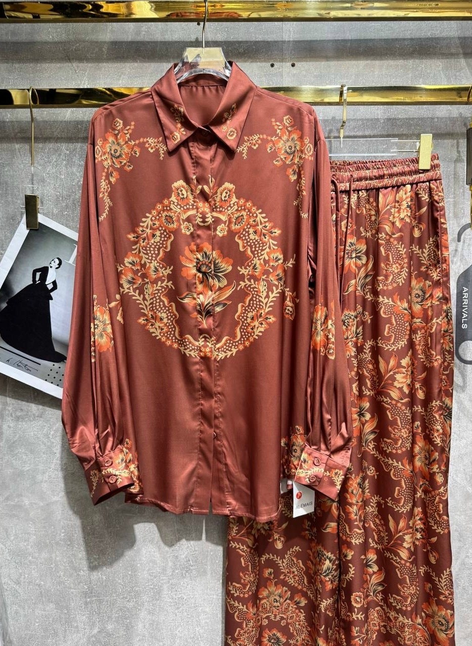 пижама шелковая с брюками,шелковая пижама миа миа,шелковые брючный комплект миа миа,костюм в пижамном стиле,mia-amore пижама комплект-тройка