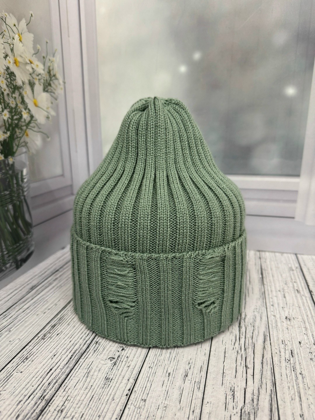 шапка для женщин,женская шапка,шапка женская "альбина" вязаная с отворотом,шапки ,вязаная шапка женская