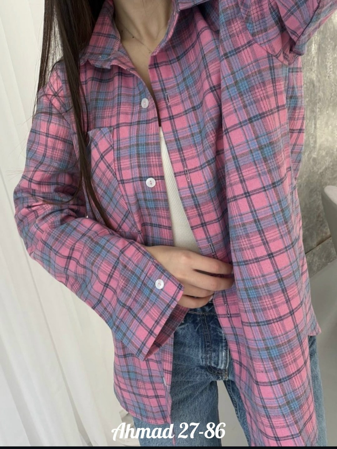 рубашка в клетку,рубашка в клетку женская,женская рубашка оверсайз в клетку,рубашка в клетку хлопковая оверсайз 4times,рубашка женская