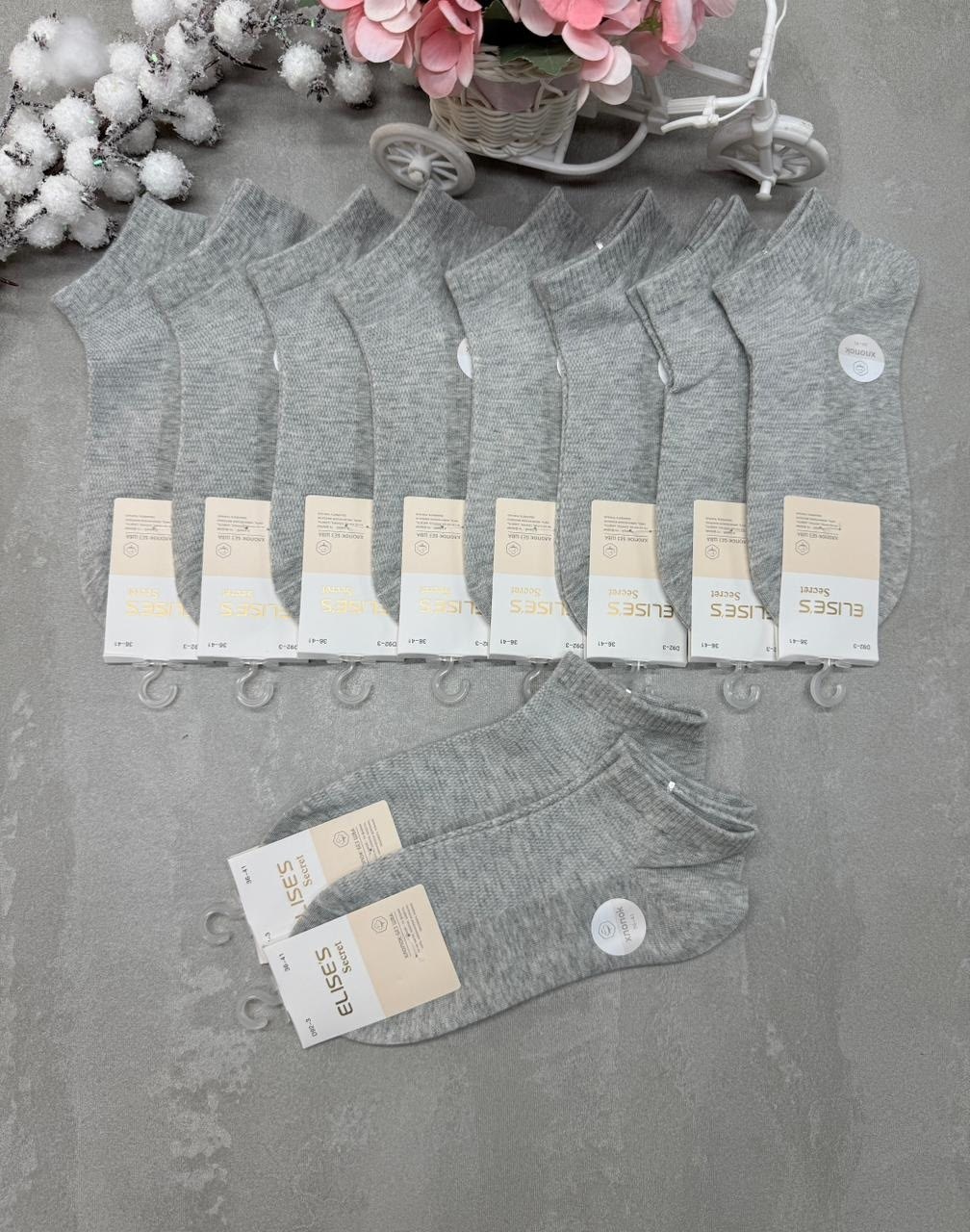 носки turkan женские 10 пар,носки женские 10 пар,носки туркан серые 5,носки женские,носки мужские