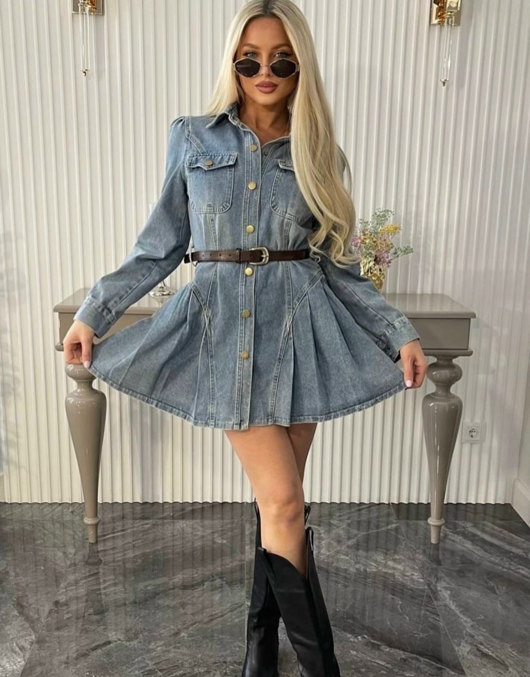 джинсовое платье-рубашка,джинсовое платье,женское джинсовое платье с длинным рукавом,женское джинсовое платье,джинсовое платье-рубашка для женщин