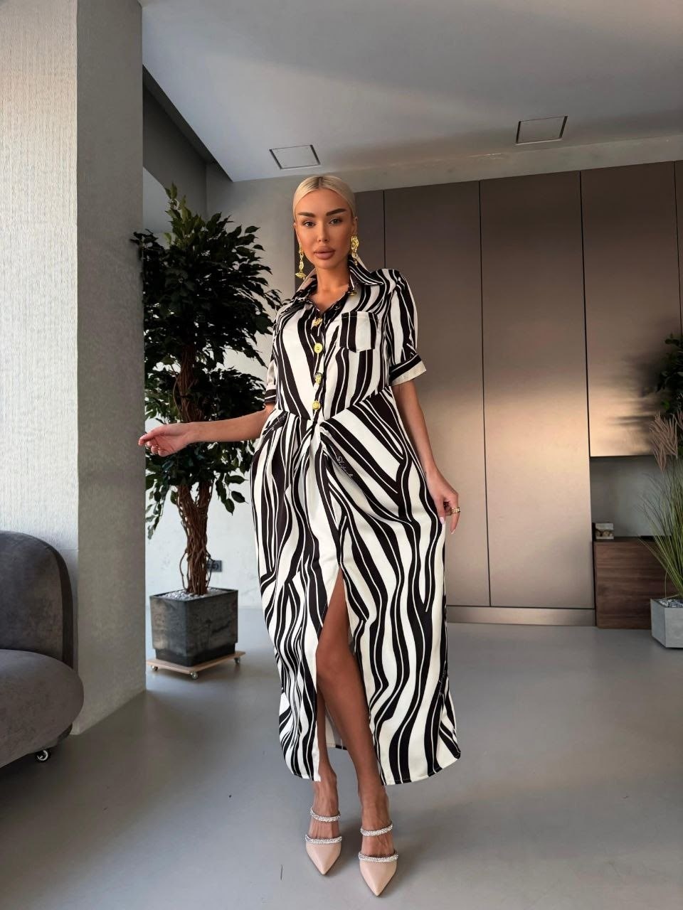 платье рубашка макси в полоску,платье рубашка зебра,платье зебра,повседневные платья,платья женская