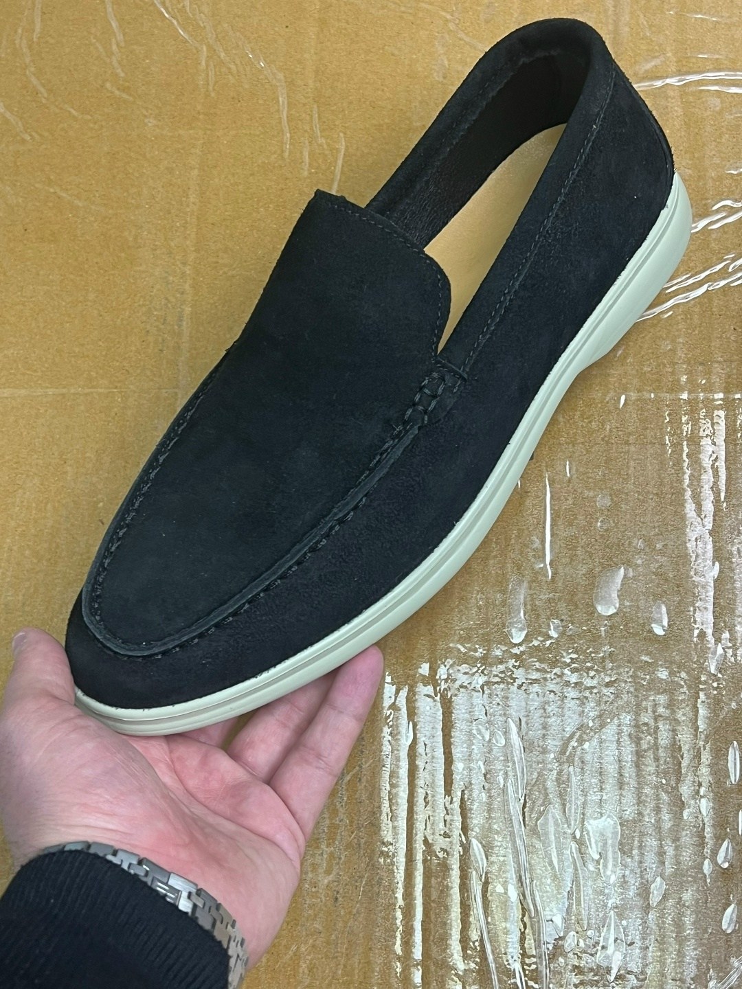 замшевые лоферы summer walk loro piana серый,,мужские замшевые лоферы,loro piana лоферы мужские,лоро пиано лоферы мужские