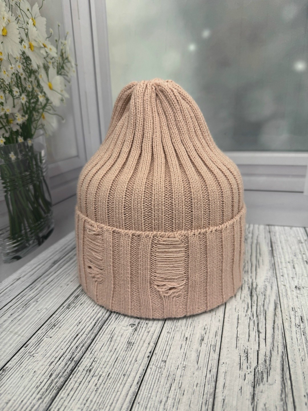 шапка для женщин,женская шапка,шапка женская "альбина" вязаная с отворотом,шапки ,вязаная шапка женская