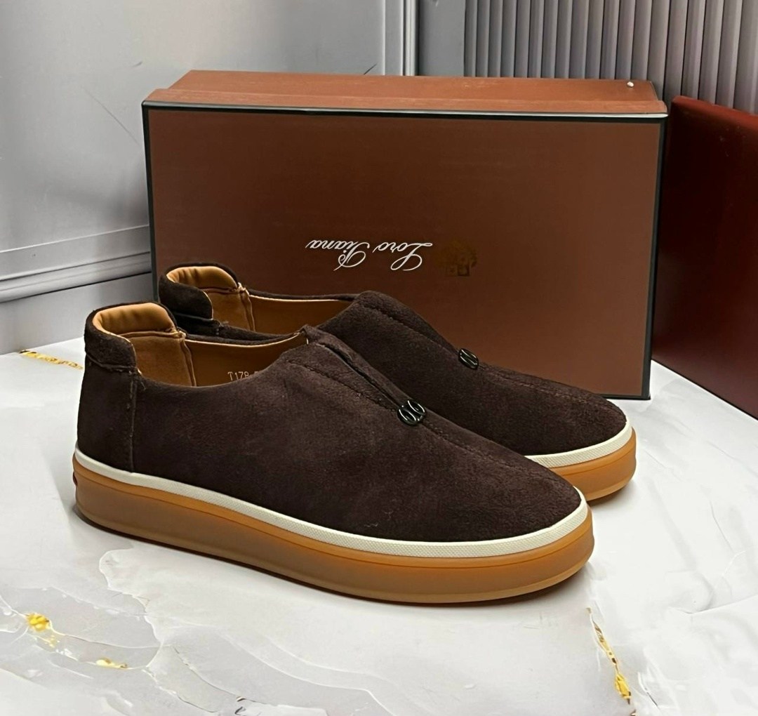 ботинки мужские замшевые лоро пиано a107698 chocolate premium,замшевые лоферы loro piana,лоферы мужские замшевые loro piana,лоферы из натуральной замши loro piana premium shoes,