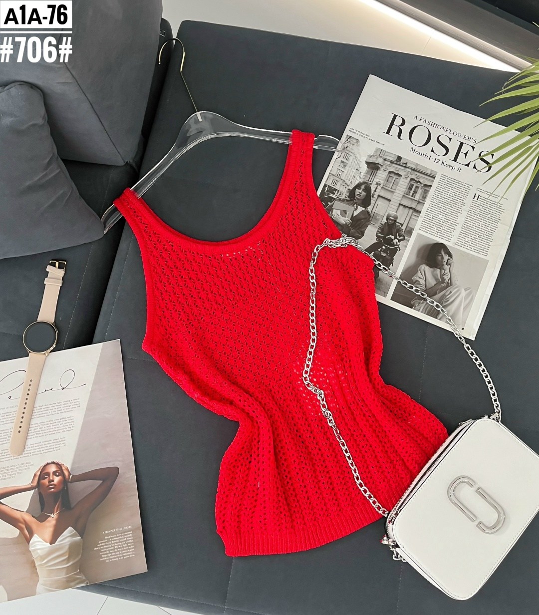 топ вязаный,топ спицами,майка женская,вязаная майка,майка спицами