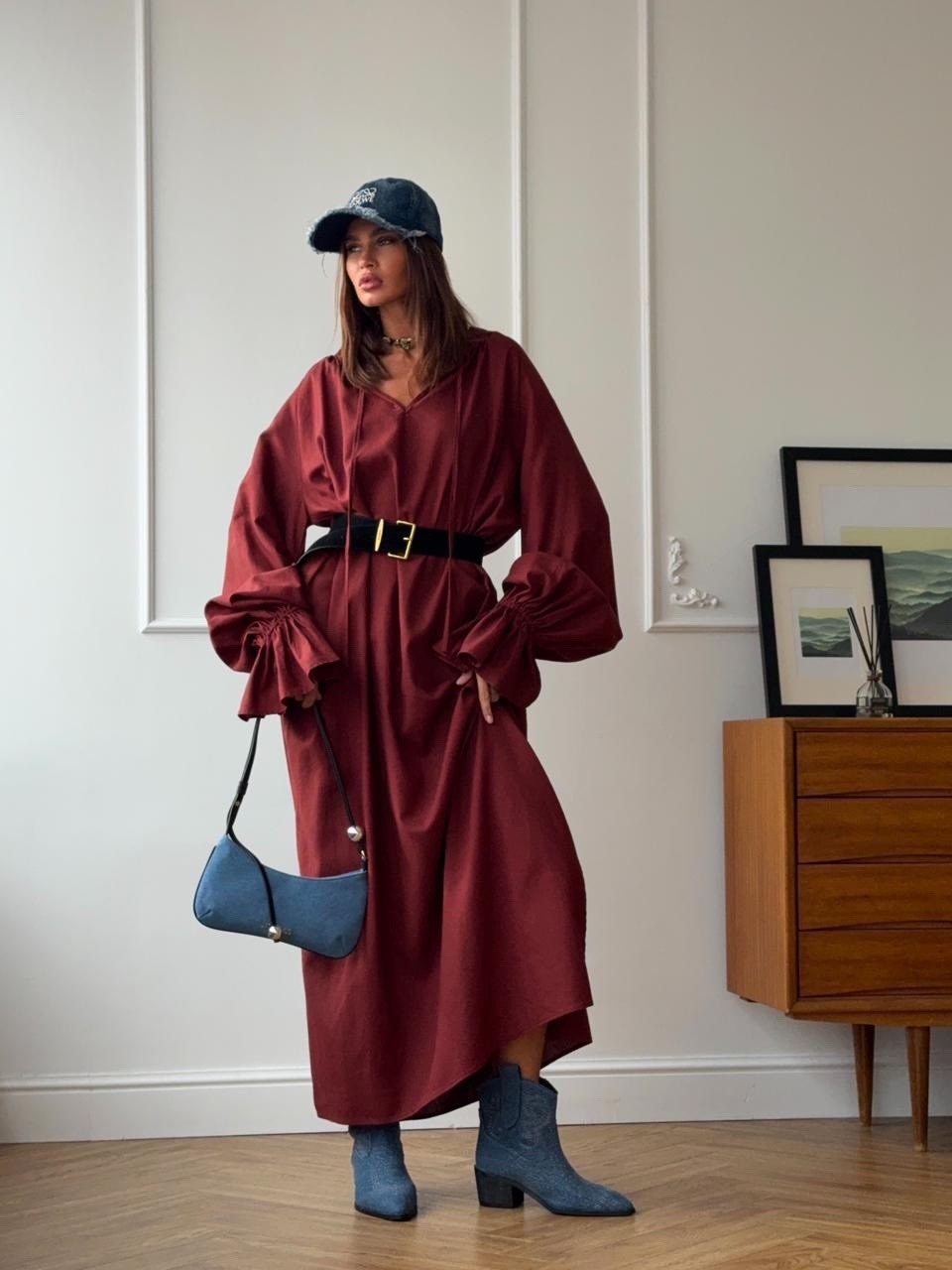 длинное платье женское,модное платье,платье бордовое,длинное платье,платье женской