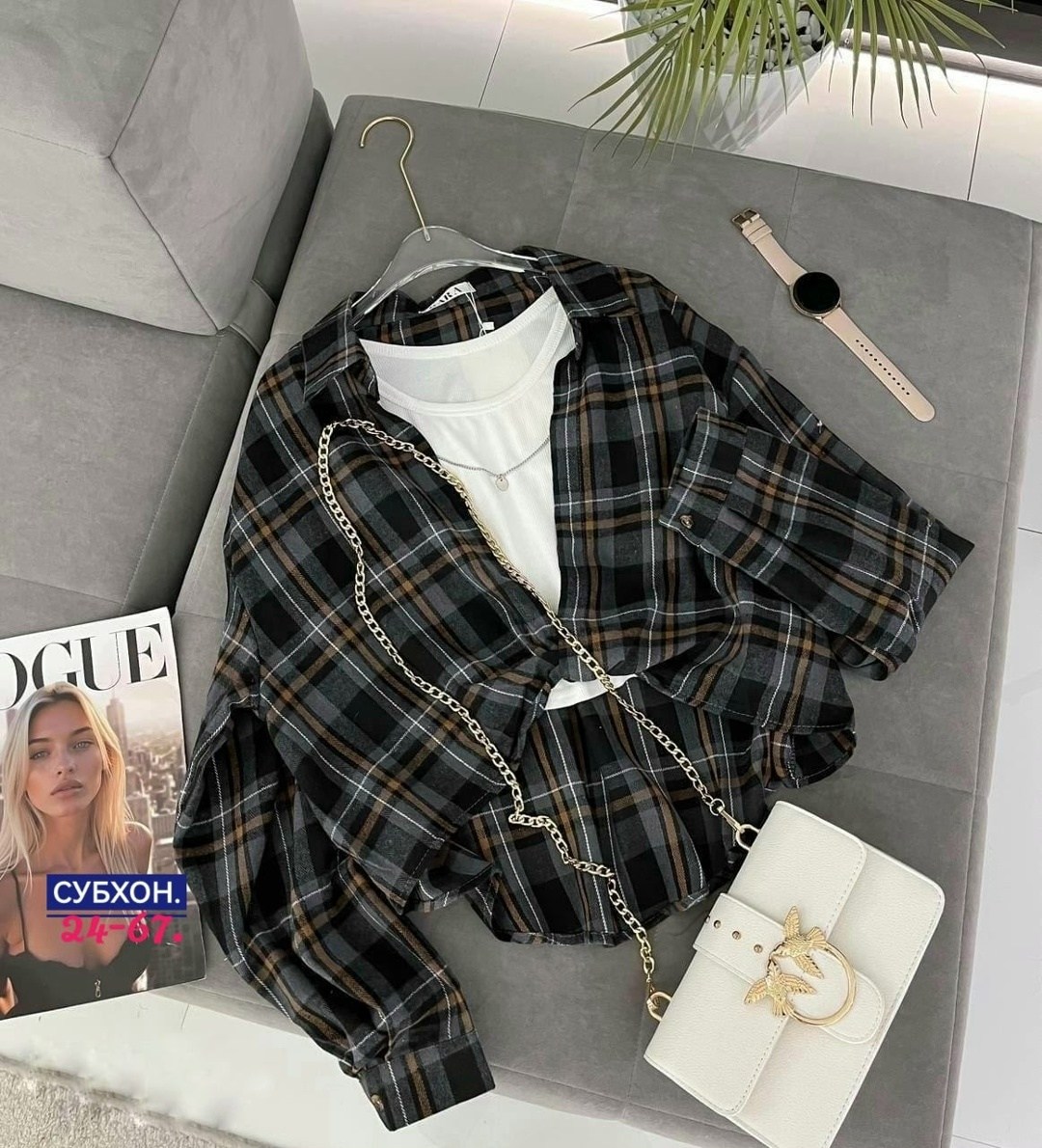 женская рубашка,рубашка в клетку с майкой beststyle,рубашка в клетку женская оверсайз,рубашка в клетку,женская рубашка в клетку