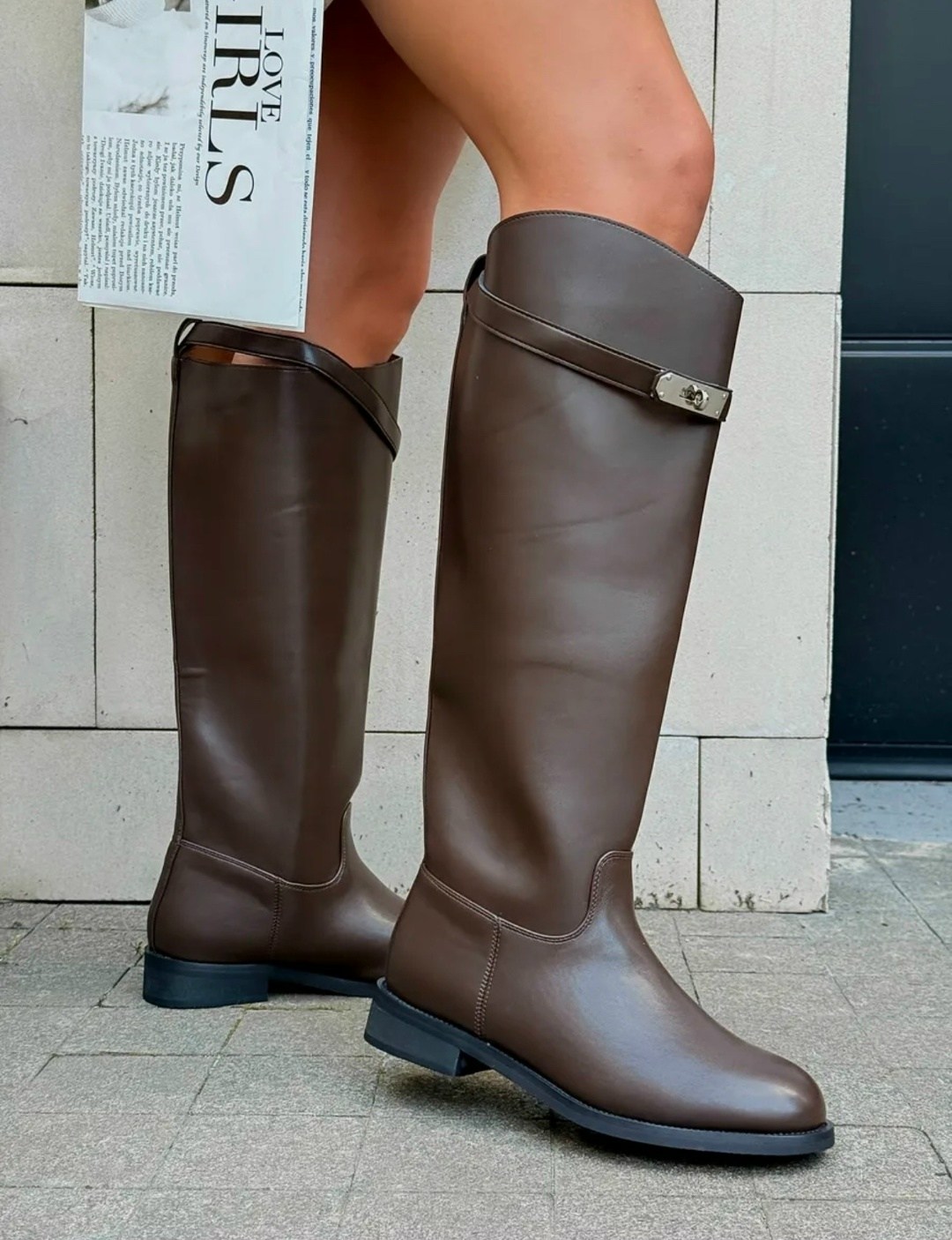 сапоги гермес коричневые,,женские сапоги,сапоги hermes,женские высокие сапоги