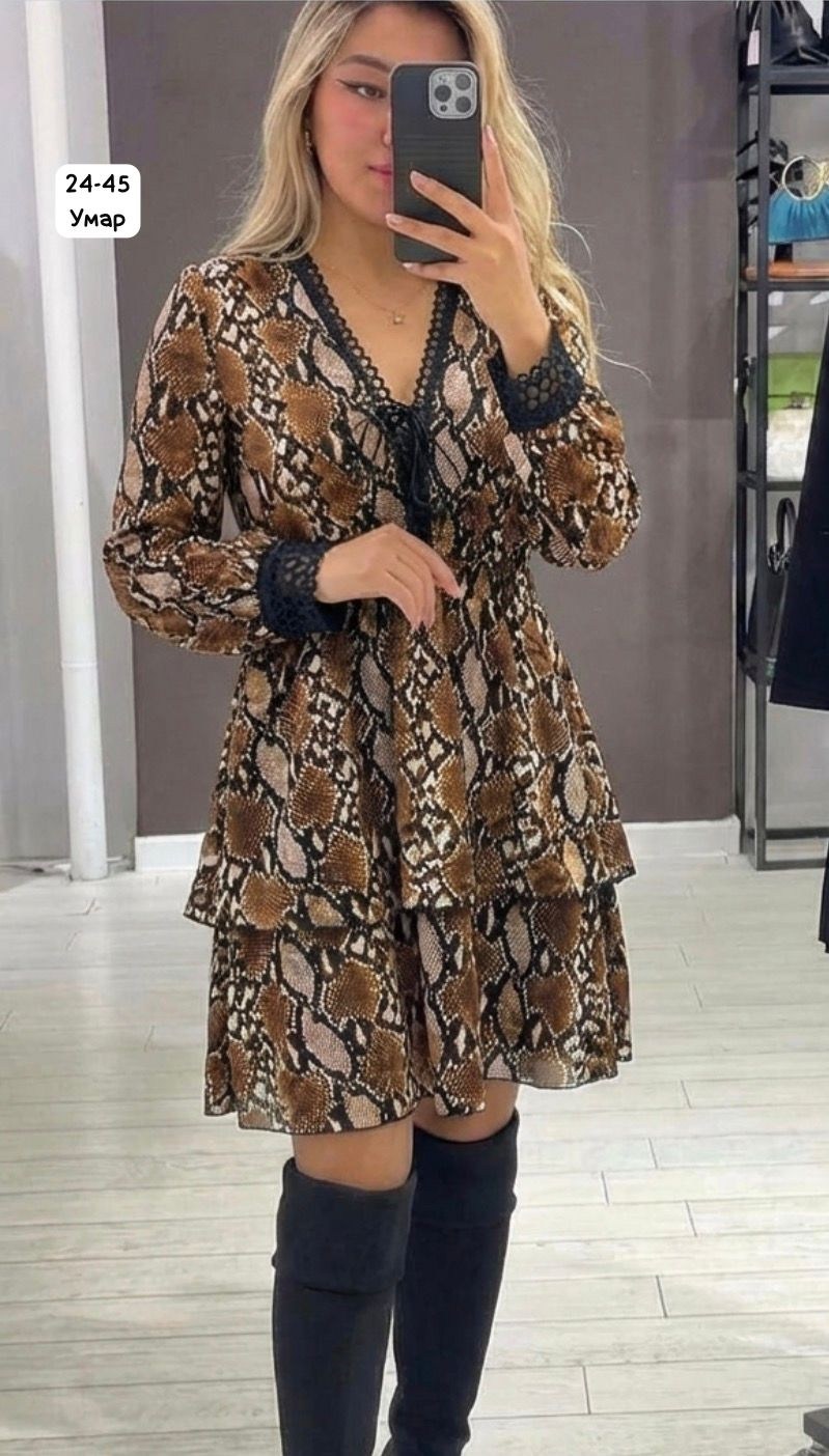 леопардовое платье,платье с леопардовым принтом,женское платье миди с леопардовым принтом,платье женское леопардовое,платье женское
