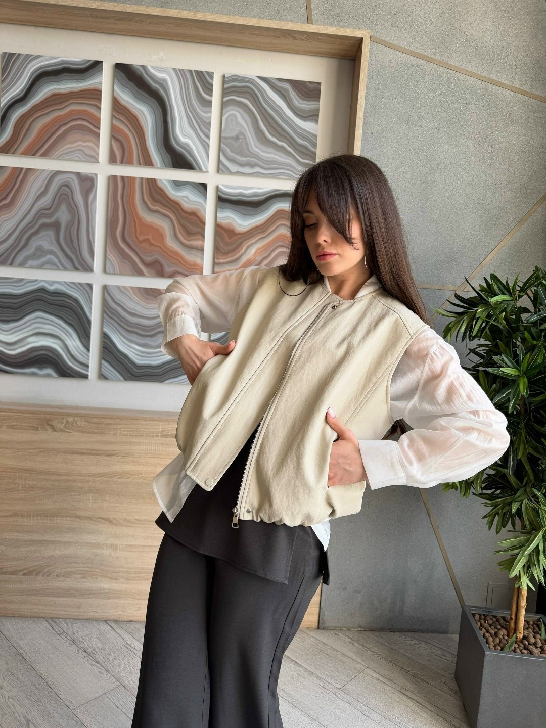 куртка повседневная,жилетка женская,жилет женский,куртка комбинированная,жилет