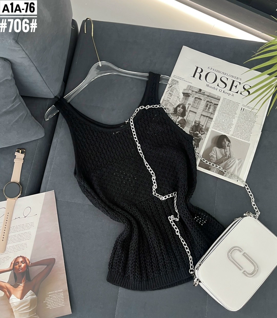 топ вязаный,топ спицами,майка женская,вязаная майка,майка спицами