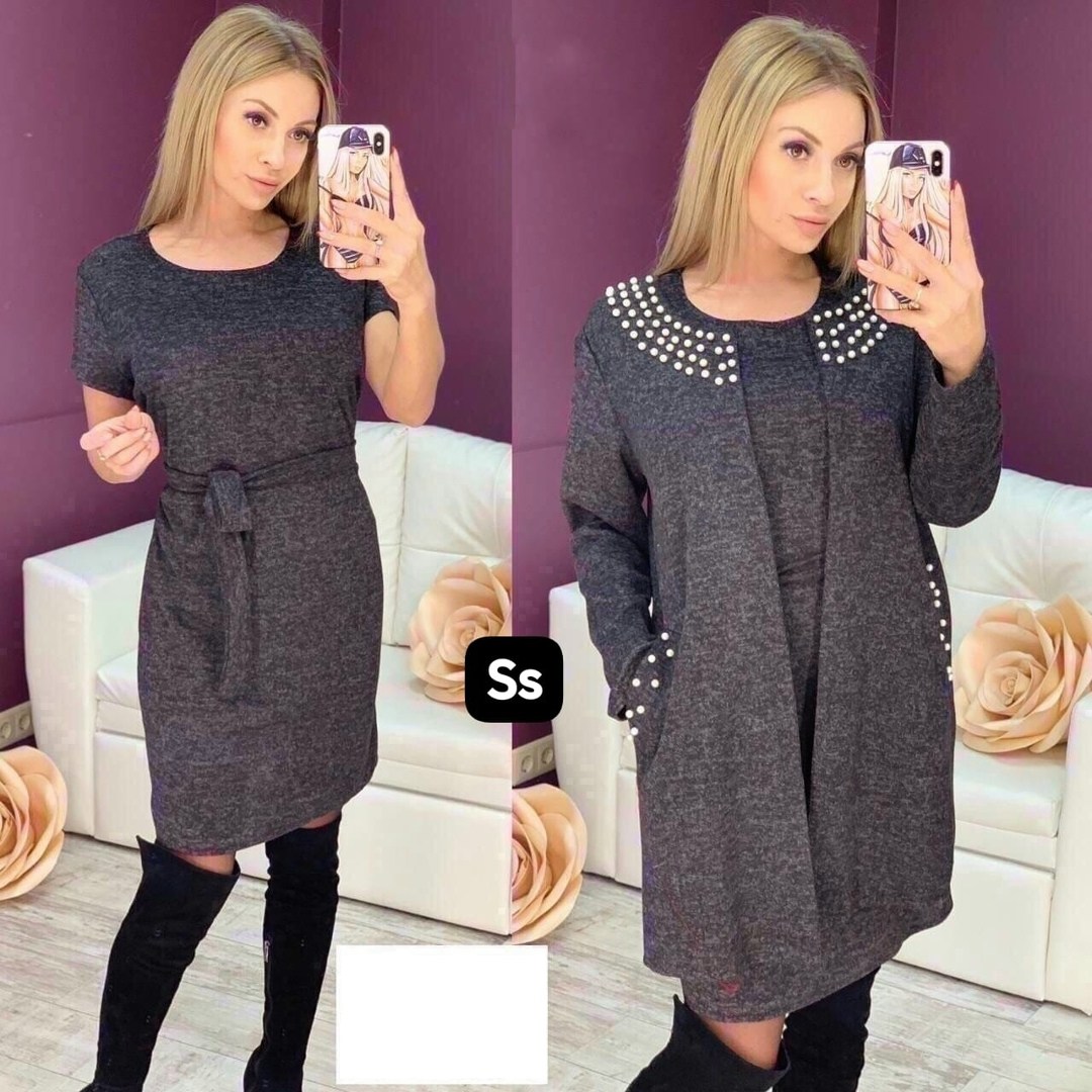 женское платье теплое,женское платье,платье двойка ангора ,теплое платье,платье