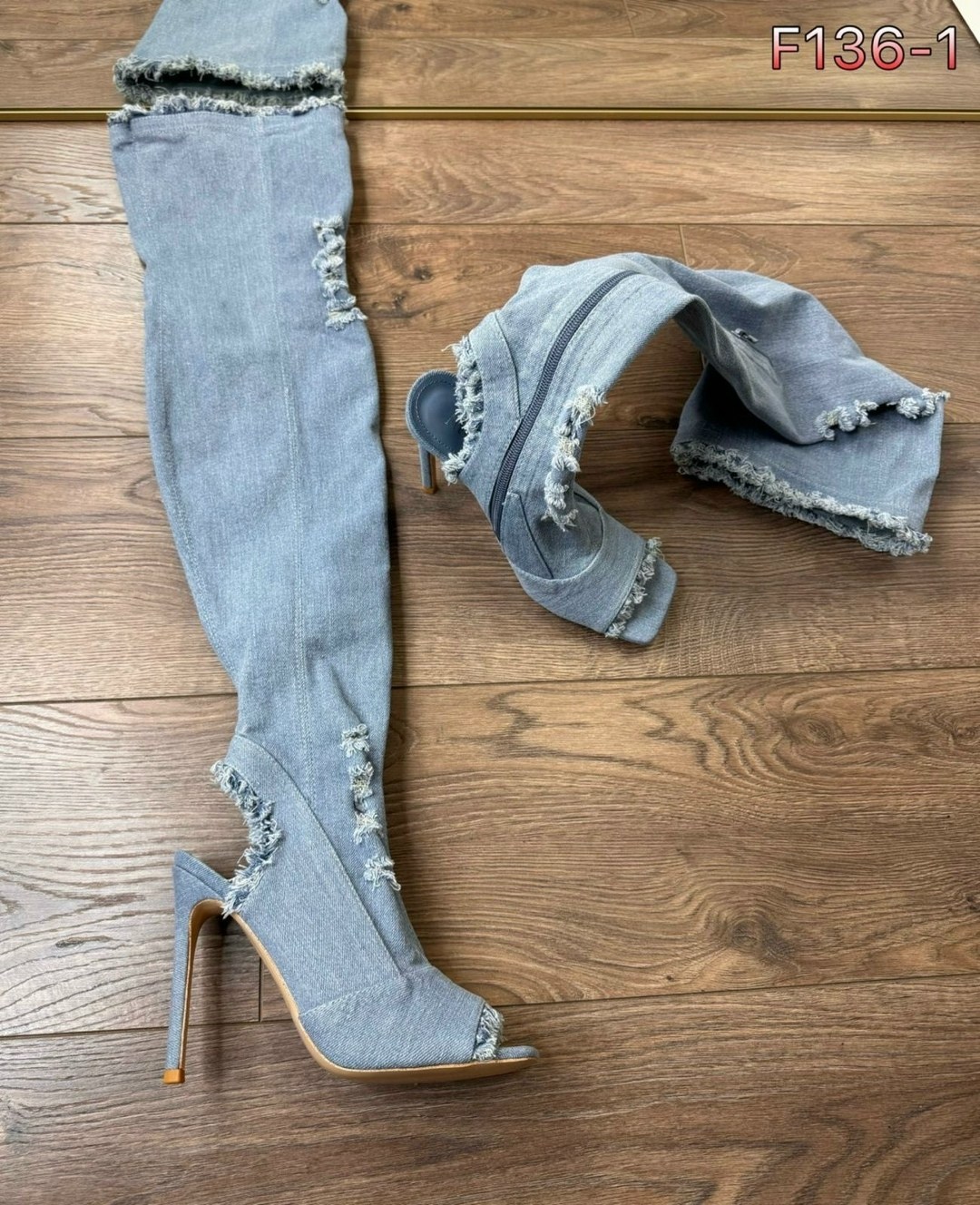 джинсовые сапоги,джинсовые летние сапоги,джинсовые ботфорты,джинсовые сапоги валберис,джинсовые сапоги на шпильке