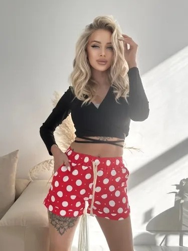 шорты женские,шорты свободного кроя,шорты короткие,шорты в горошек,шорты капри