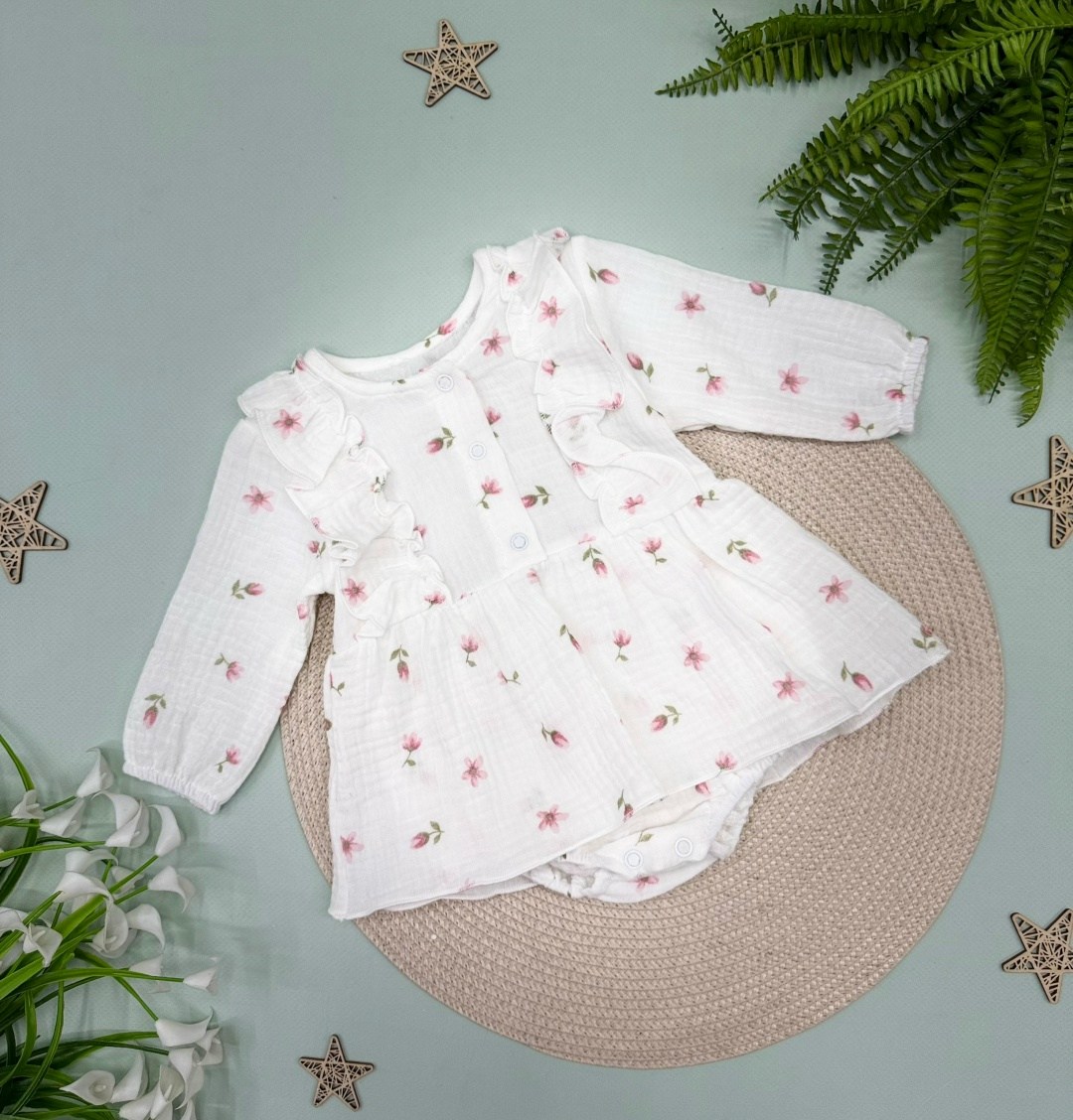 боди платье для новорожденного,платья для малышей,платье для девочки из муслина,платья для новорожденных,боди для малыша