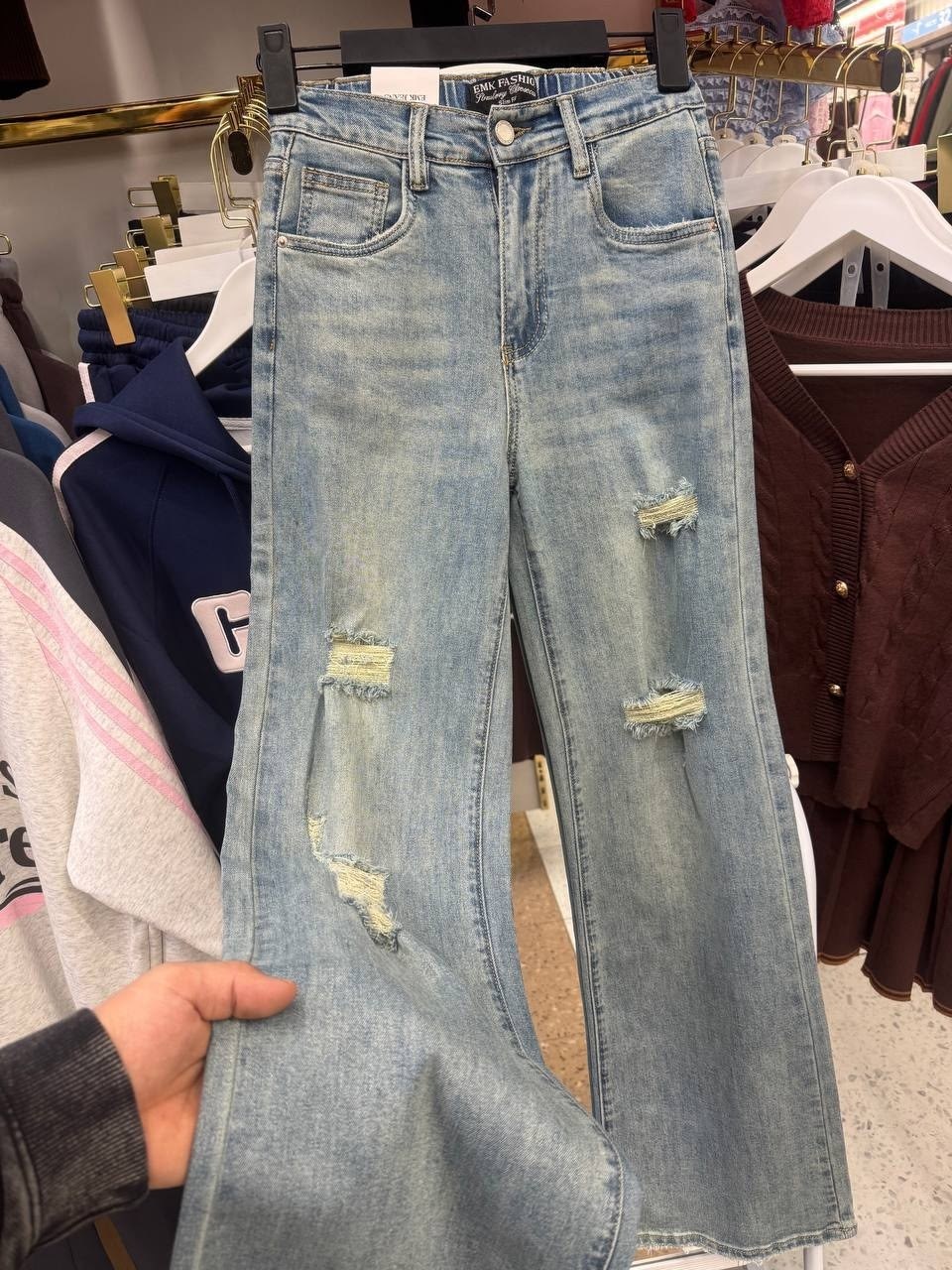 miu miu джинсы,джинсы женские рваные,джинсы широкие,женские свободные прямые широкие рваные мешковатые джинсы y2k с высокой талией,женские джинсы