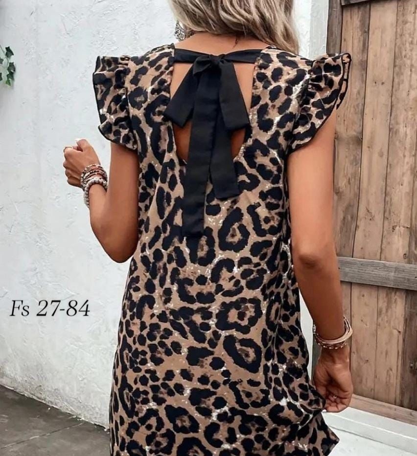 платье с леопардовым принтом,мини-платье с леопардовым принтом коричневый,женские платья летние,платье туника,платья