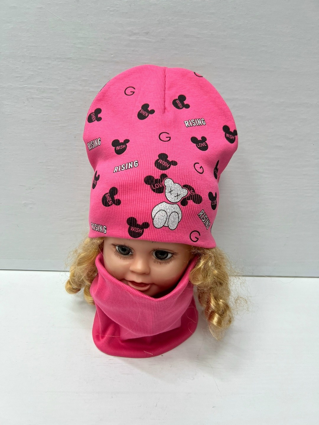 комплект шапки,шапка детская,шапка для девочек,шапка детская и снуд,шапка для детей