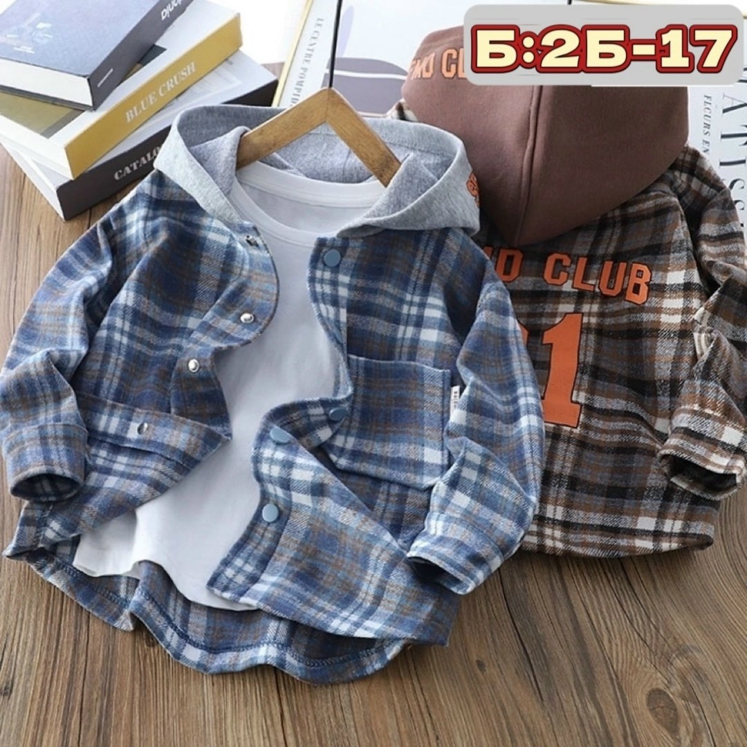 рубашка с капюшоном,рубашка теплая,рубашка в клетку с капюшоном для мальчика,детская рубашка,рубашка с капюшоном в клетку