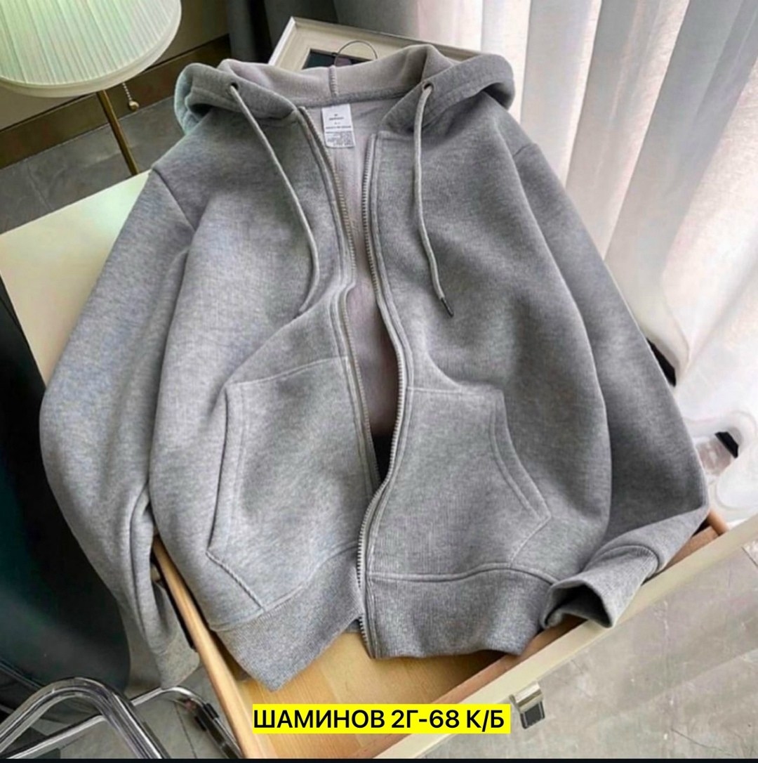 худи на флисе,толстовка на молнии из футера 3х нит.начес серый меланж,женская толстовка,толстовка на молнии из футера 3х нит.начес серый меланж макси,толстовка на молнии из футера 3х нит.начес сова се