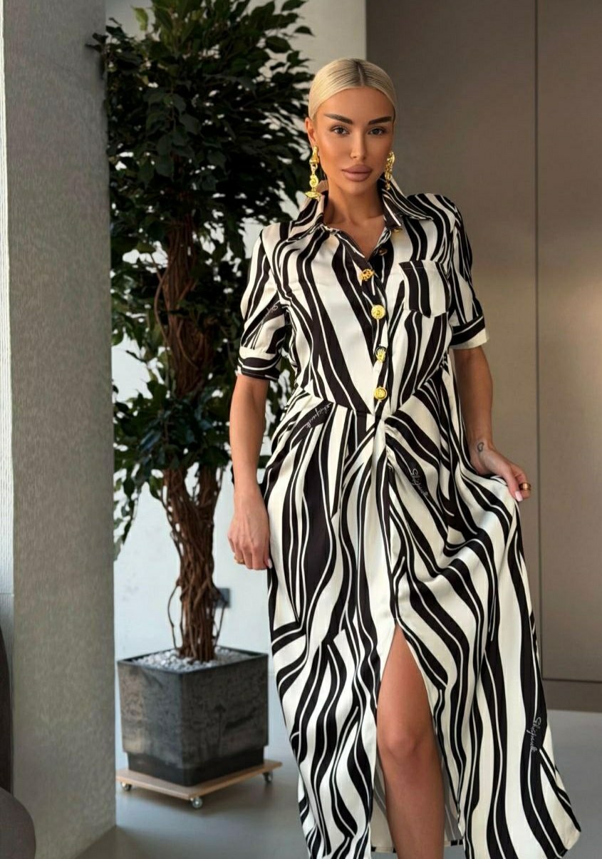 платье рубашка макси в полоску,летнее платье рубашка длинное lookcoco,платья,платья в полоску,платье рубашка зебра