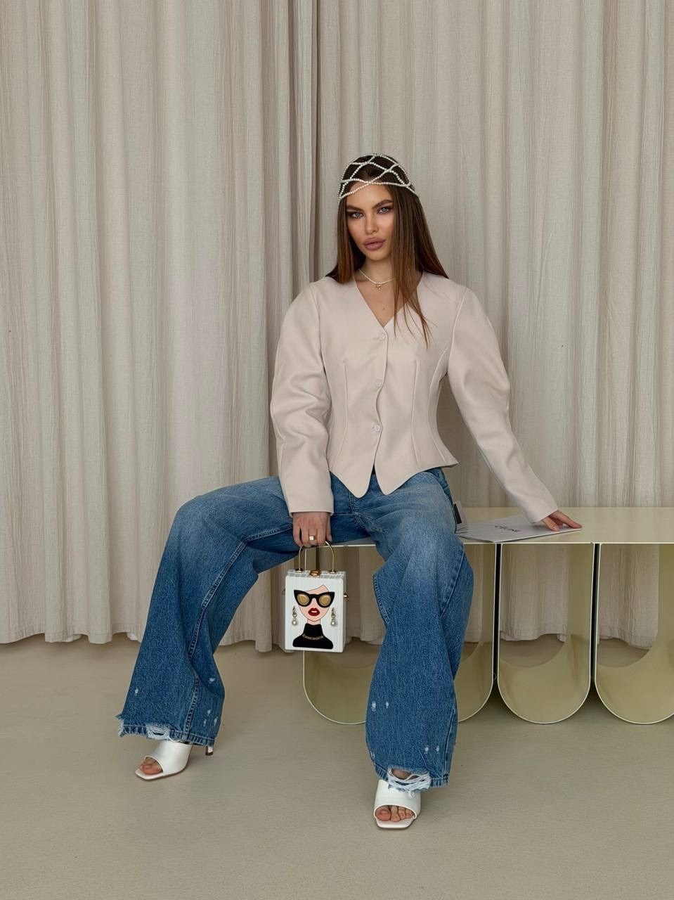 блузка модная,модные наряды,широкие джинсы,джинсы фасоны