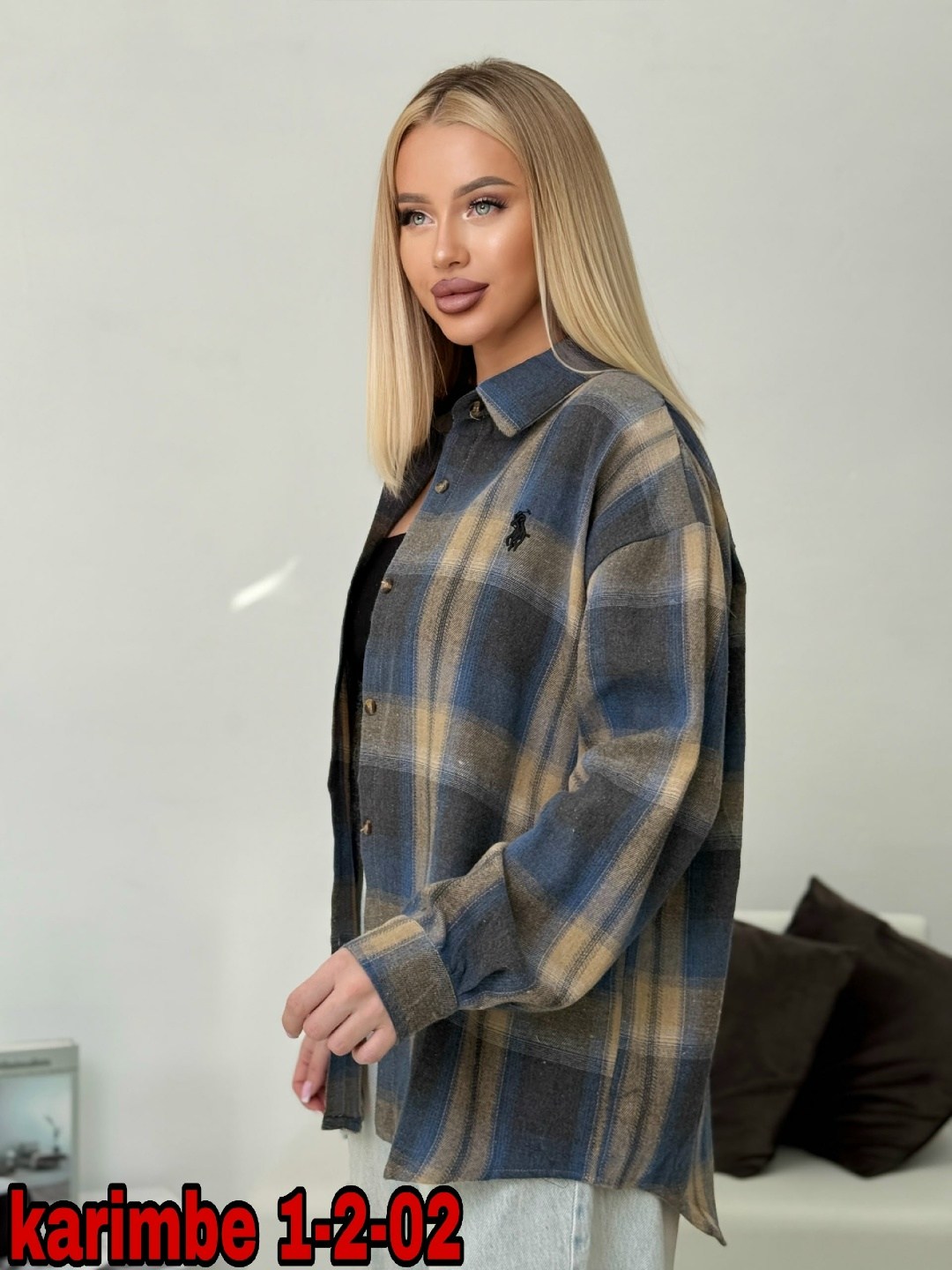 рубашка классическая в клетку оверсайз la fashion,рубашка в клетку оверсайз женская,клетчатая рубашка женская оверсайз,рубашка теплая оверсайз в клетку,женская рубашка