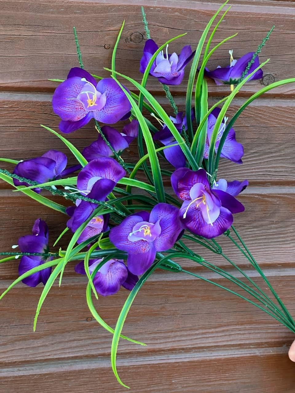 цветок искусственная,орхидея дендробиум букет,букет,орхидея дендробиум синяя букет,синие орхидеи букет