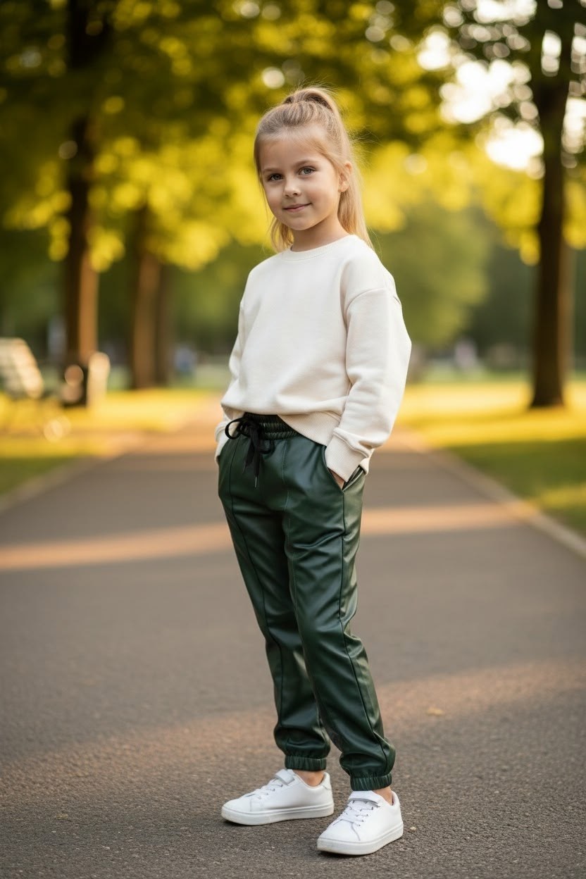 брюки джоггеры кожаные для девочек miellook 200171108,брюки для девочек под кожу d&h 173017385,брюки джоггеры кожаные для девочек miellook,брюки из экокожи для девочки,кожаные брюки для девочки