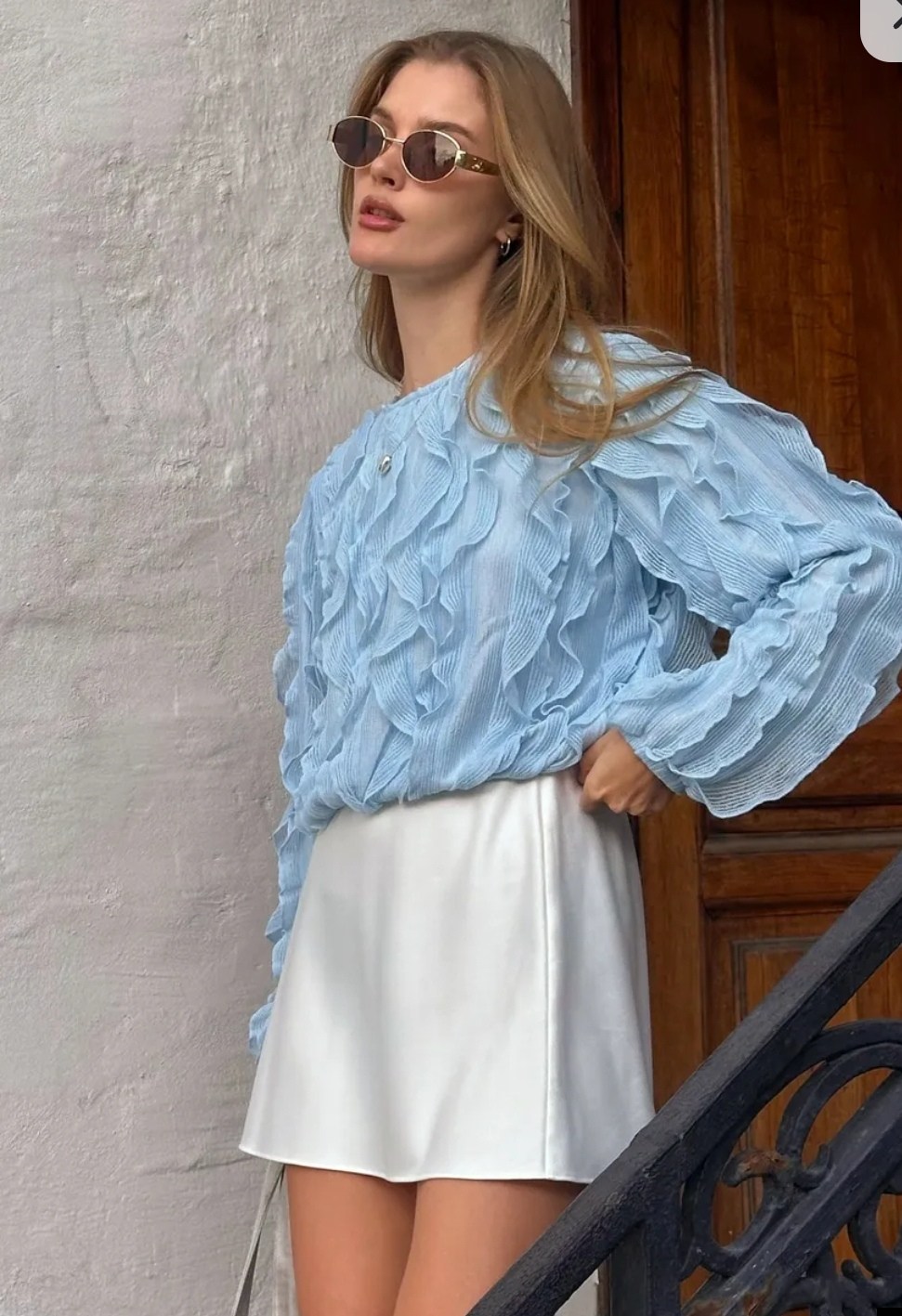 блузка с оборками,блузка с рюшами,нарядная блузка,блузка легкая,женская блузка