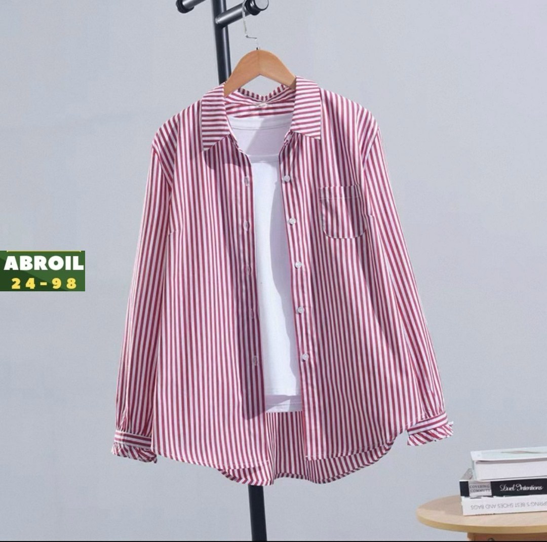 женская свободная рубашка в полоску с длинными рукавами,рубашка в полоску женская,повседневная рубашка в полоску,женская рубашка,женская хлопковая рубашка в полоску