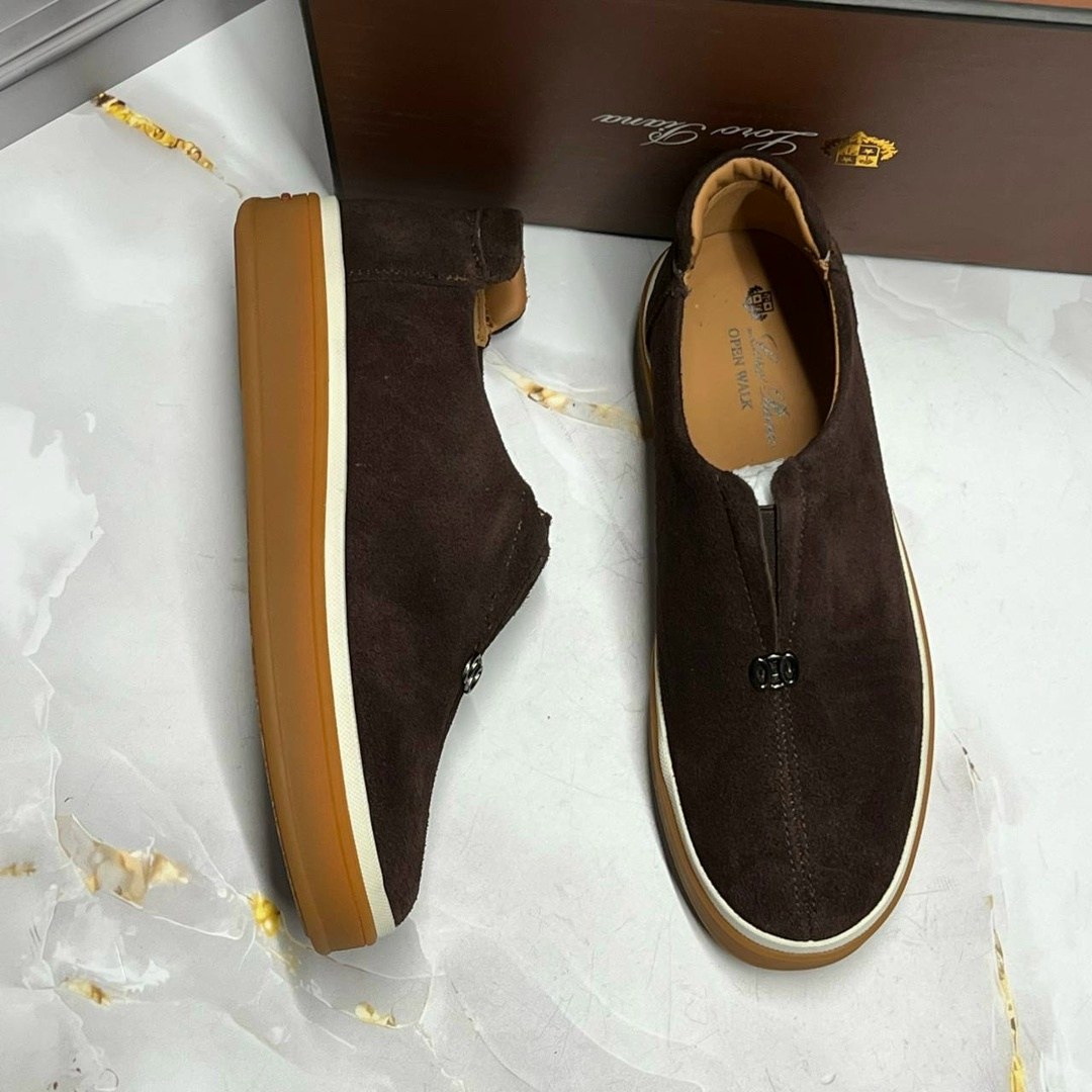 ботинки мужские замшевые лоро пиано a107698 chocolate premium,замшевые лоферы loro piana,лоферы мужские замшевые loro piana,лоферы из натуральной замши loro piana premium shoes,