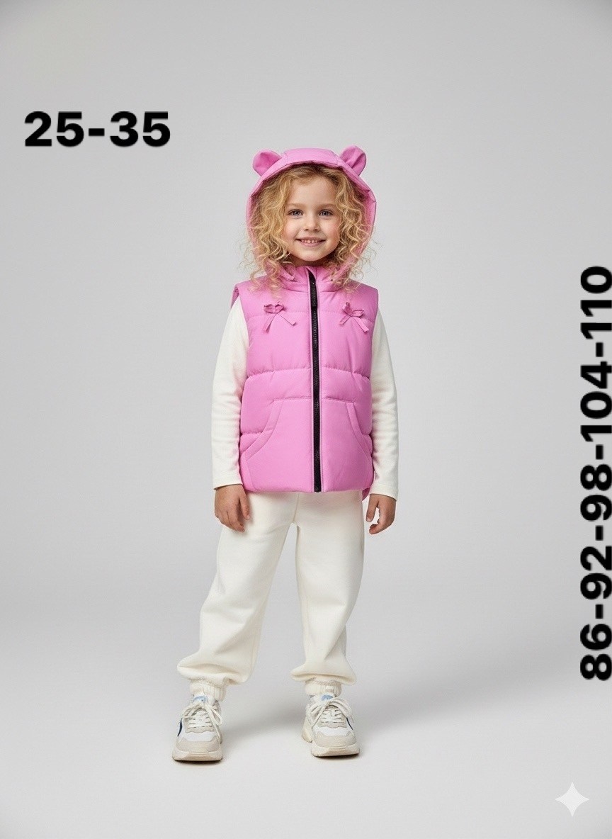 жилет детский,жилетка детская,жилеты с капюшоном,жилет для девочек,демисезонный жилет