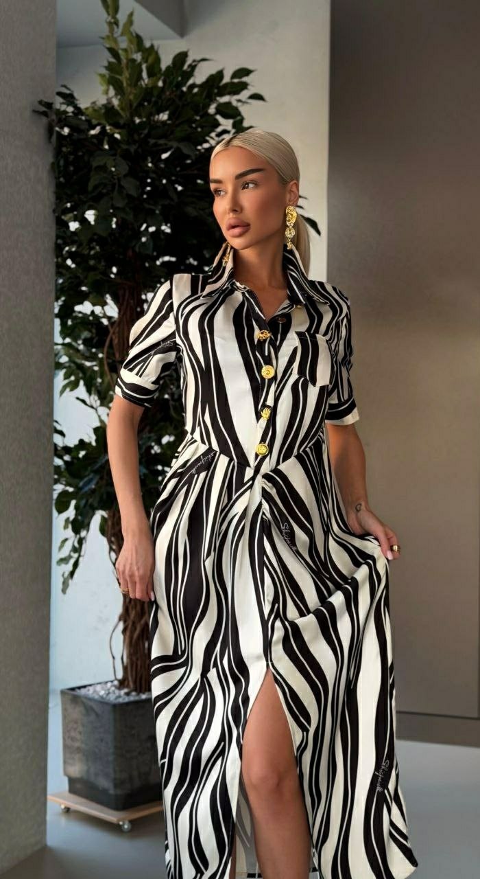 платье рубашка макси в полоску,летнее платье рубашка длинное lookcoco,платья,платья в полоску,платье рубашка зебра