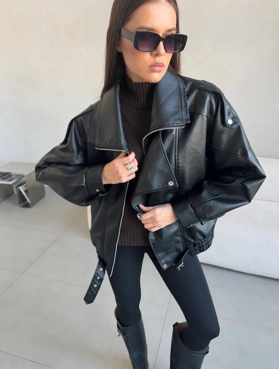 куртка косуха,кожаная куртка косуха,кожаная куртка,куртка косуха женская оверсайз,косуха