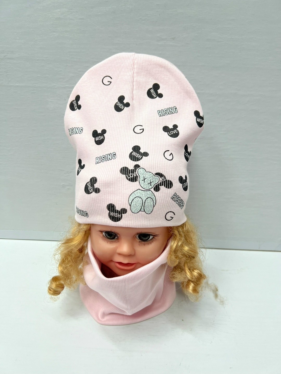 комплект шапки,шапка детская,шапка для девочек,шапка детская и снуд,шапка для детей