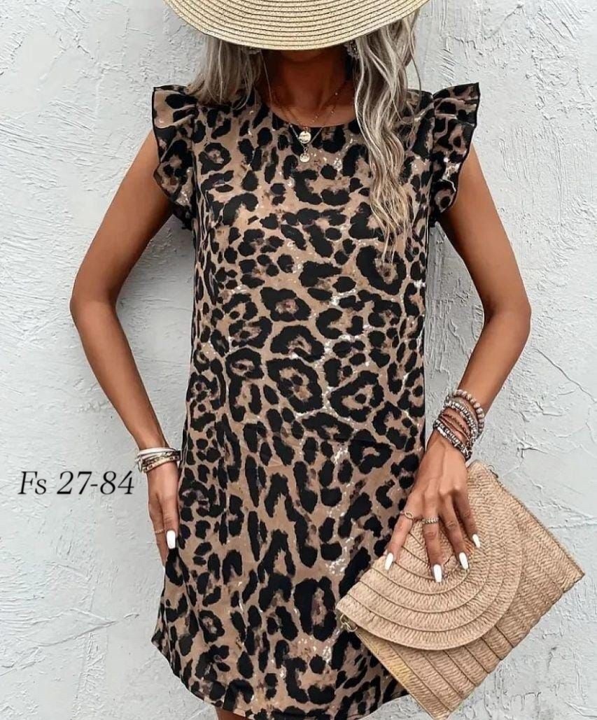 платье с леопардовым принтом,мини-платье с леопардовым принтом коричневый,женские платья летние,платье туника,платья