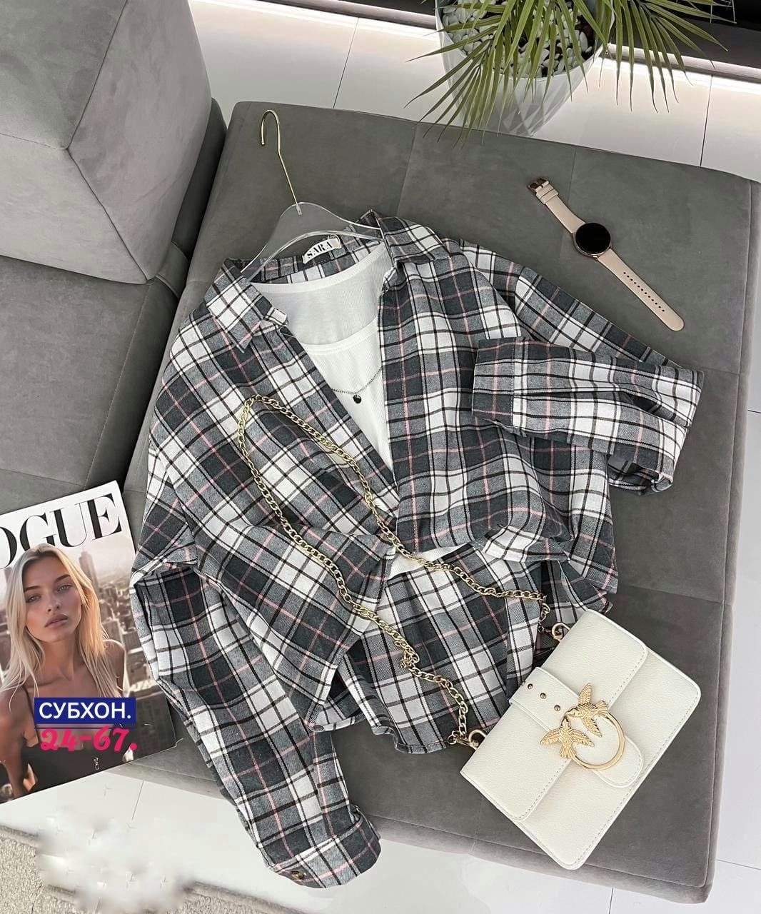женская рубашка,рубашка в клетку с майкой beststyle,рубашка в клетку женская оверсайз,рубашка в клетку,женская рубашка в клетку