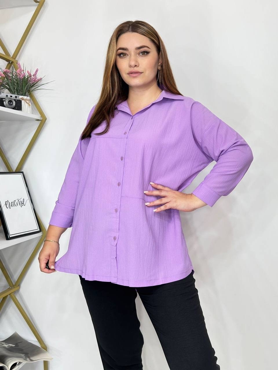 рубашка фиолетовая,сиреневая рубашка,рубашка женская,лавандовая рубашка женская,рубашка женская большие размеры