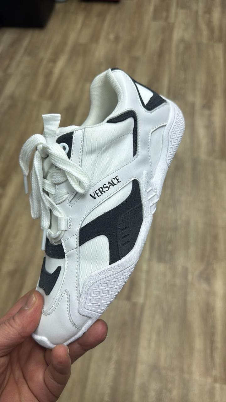 кроссовки versace,кроссовки,кроссовки женскиe,белые кроссовки,кроссовки повседневные