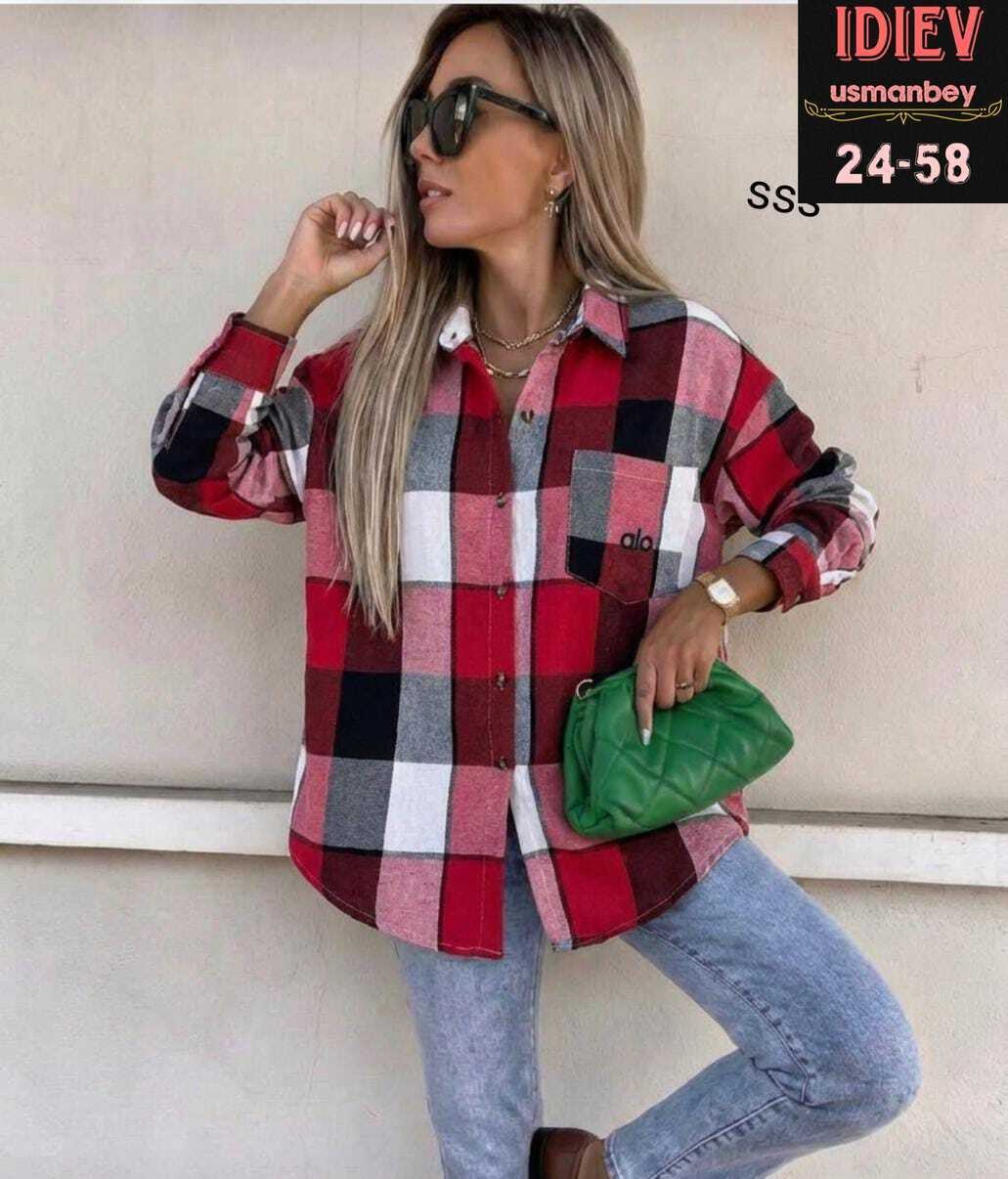 рубашка в клетку женская,женская рубашка оверсайз в клетку,рубашка женская,рубашка женская теплая в клетку оверсайз,рубашка в клетку