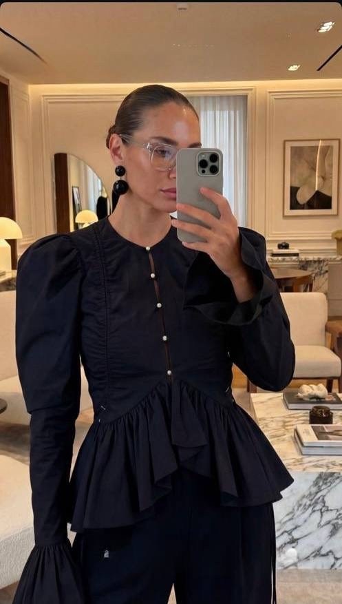 элегантная блузка,блузка с оборками,модные блузы,блузка с воланом,белая женская блузка