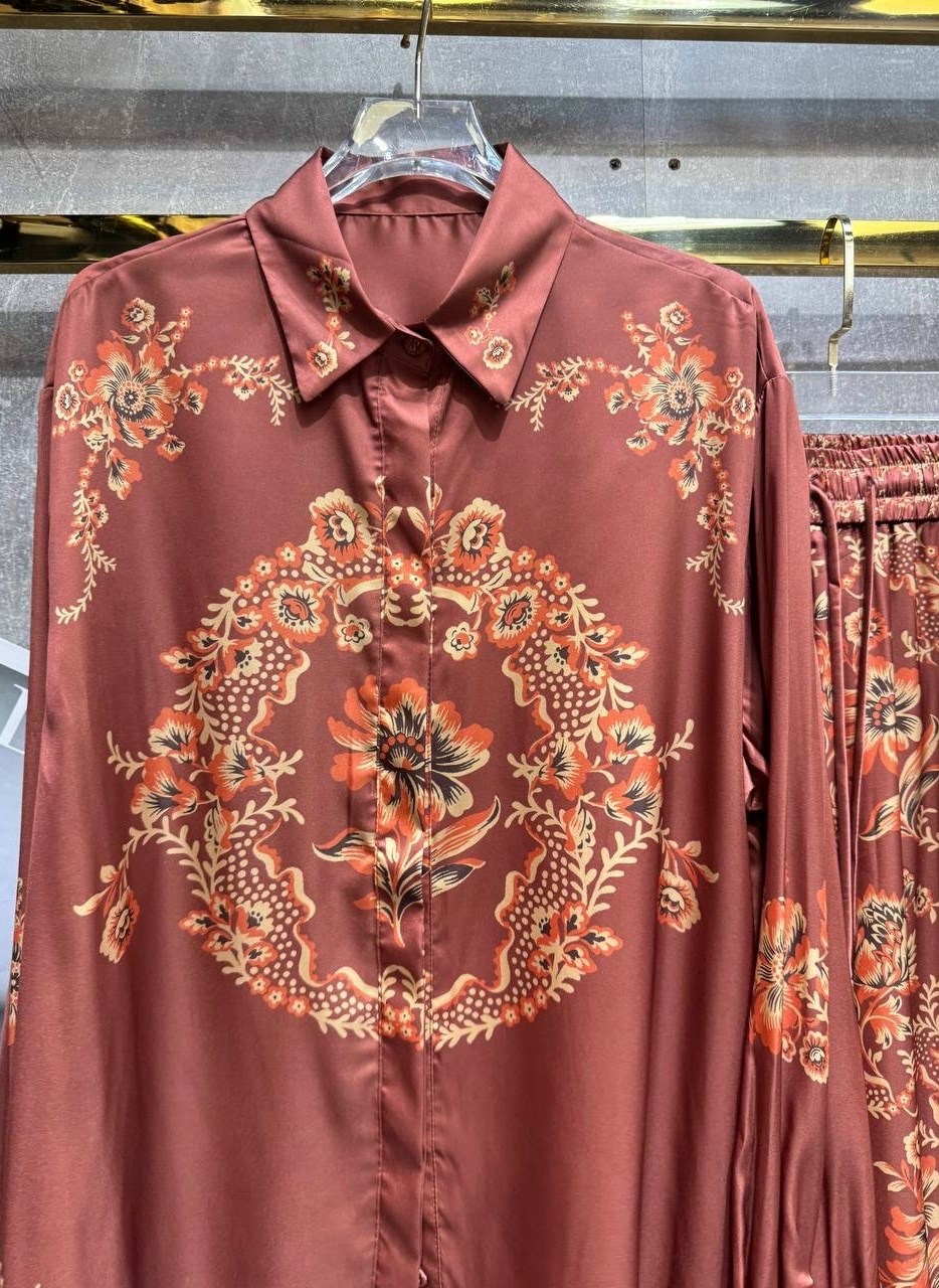 пижама шелковая с брюками,шелковая пижама миа миа,шелковые брючный комплект миа миа,костюм в пижамном стиле,mia-amore пижама комплект-тройка