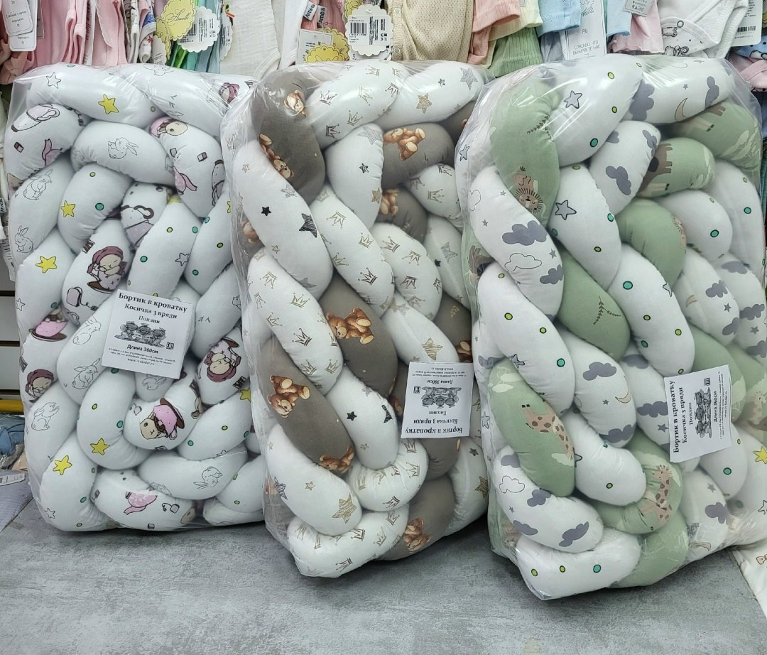 бортик коса,бортики косичка,бортик косичка в кроватку,бортик коса из 2 цветов,круглая кроватка