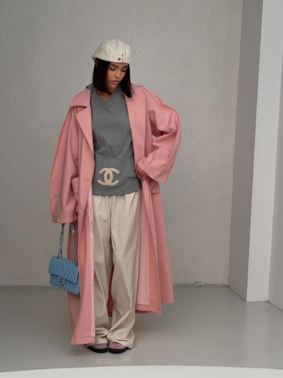 розовый плащ,пальто модное,плащ женский,тренч плащ,плащ модный